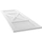 Ekena Millwork True Fit PVC Center X-Board Farmhouse Fixed Mount Shutters, White , 12W x 42H, PR TFP107FH12X042WH - alternate 5